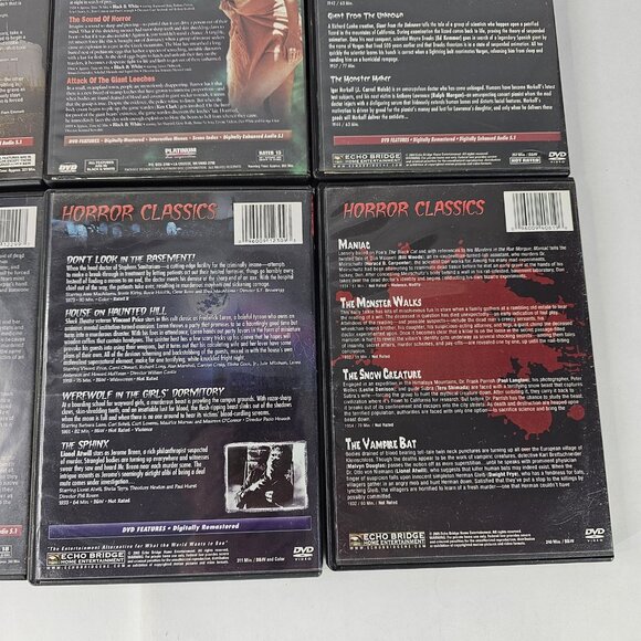 Horror Classics DVD Lot Set 6 Volumes 24 Movies Boxed Mega Pack Classic Monsters - Picture 10 of 12